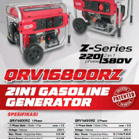GENSET BENSIN 8000 WATT PROQUIP 1 PHASE 3 PHASE QRV16800RZ