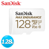 【現折$50 最高回饋3000點】SanDisk MAX ENDURANCE microSDHC 128GB 極致耐久監控記憶卡