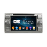 7" 2 Din 8 Core Android 10.0 Car Radio For Ford FOCUS Mondeo S-MAX C-MAX Galaxy Fiesta Form Multimedia Player 4+64G DSP DVD