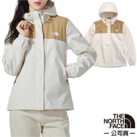 【The North Face】女 3效能 防水透氣防風耐磨連帽外套(亞洲版型)/夾克.風雨衣_5K2X-ROR 米白 N