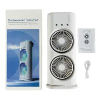 Mini Evaporative Air Cooler Double-Ended Spray Fan Personal Air Cooler Air Cooling Fan For Your Desk Nightstand Or Coffee Table