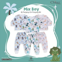 [TOMS] CHIYO BABY (3stel) Stelan Baju Panjang (Kancing Depan) + Celana Panjang Motif Terbaru BOY / U