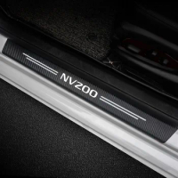 Car Sill pedal Rear Bumper Protection Stickers Carbon Fiber Sticker Waterproof Protection Film For Nissan NV200 Car Accessories