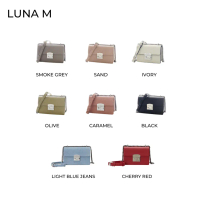Labella : รุ่น Luna M ไซต์ใหญ่ กระเป๋าสะพายสายโซ่  (7 สี) *** สี Ivory, Smoke Grey Pre-20-30วัน ***