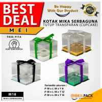 Box Mika / Kotak Kue Mika / Box Cupcake + Tatakan / Packaging Mika /M18