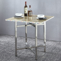 優樂悅~簡易大圓桌架可折疊不銹鋼桌腿支架桌腳餐桌折疊桌腿桌架桌腳架