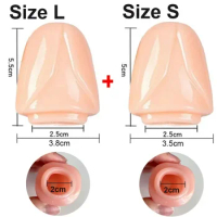 Penis Genital Ring Deep Blowjob Penis Sleeves Anal Toy Toys Sex Organ Cocks Fox Plug Toysmen's Vibrator Mouth Blowjob Tricks