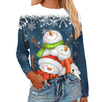 [A]2025 European and American Cross Border Women's Wear Wish Independent Station EBay Christmas Prin