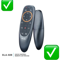 2.4G Wireless Air Mouse Google BT5.0เสียงไมโครโฟนรีโมทคอนโทรล IRการเรียนรู้ Gyroscope 6แกนสำหรับAndr