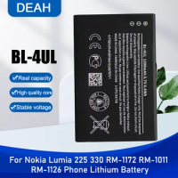 1200mAh BL-4UL BL4UL BL 4UL Replacement Battery For Nokia Lumia 225 230 330 220 RM-1172 RM-1011 RM-1126 Phone Battery