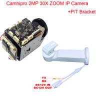 P/T bracket Wireless wifi 2MP 30X ZOOM Humanoid SONY IMX 307 IP Camera DV Recorder Support SD MIC Speaker