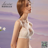 Leonisa蕾絲內衣女夏季薄款大胸顯小胸防下垂超薄法式純欲文胸罩-UM.有米家居