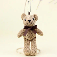 Borlaug Teddy Bear With Hand Gift Cartoon Bear Stuffed Toy Doll Pendant Key Chain Bag Pendant