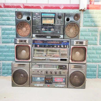 Nostalgic Household Vintage Recorder Tape Player Cassette Recorder Antique Miscellaneous Film and Television Prop Decoration