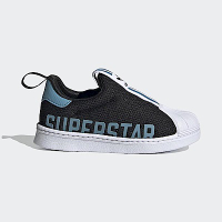Adidas Superstar 360 X I [FX4918] 小童 運動休閒鞋 套入式 貝殼鞋 柔軟 黑 水藍