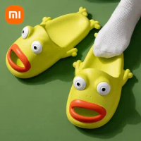 Xiaomi 2023 New Cute Frog Slippers Female Male Summer Cartoon Shoes Couple Funny Indoor Bathroom Outdoor Beach Women Flip Flops