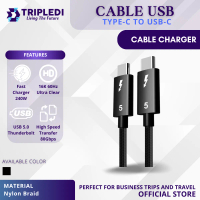 TRIPLEDI Cable Data USB Type C Thunderbolt 5 240W TD6108 PD Fast Charging Display 16K Ultra HD 60Hz 