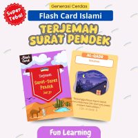 Generasi Cerdas - Flash Card Islami Terjemah Surat Pendek Juz 30 - Mainan Edukatif 37 Card - Belajar