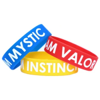300pcs Wide Team Mystic Valor Instinct Wristbands Silicone Bracelets