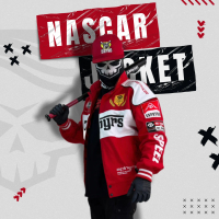 Varsity Jacket Nascar Red Zephyrs Limited Edition Lembut Tebal