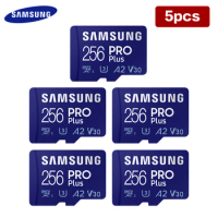 Samsung Pro PLUS Memory Card 128GB 256GB Read Speed Up To 160mb/s Class 10 TF Card UHS-I U3 V30 Micro SD Card For 4K Video