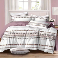 Berkeley Purple king size comforter set 3 pieces, 1 king comforter(103x90) with 2 pillowshams(20x36) Quilt cover Tokio hotel Bed