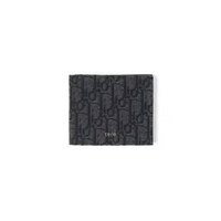 Dompet CHRISTIAN DIOR OBLIQUE BLACK BIFOLD WALLET 100% ORIGINAL 11X9CM