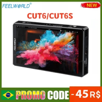 Feelworld CUT6/6S 6inch Touch Screen1920x1080 3D LUT Monitor Video Monitor Recorder FHD Monitor Support IPS 4K HDMI-compatible