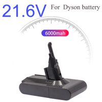 6000mAh 21.6V Battery For Dyson V8 Battery for Dyson V8 Absolute /Fluffy/Animal/ Li-ion Vacuum Cleaner rechargeable Battery L50