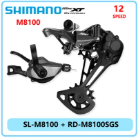 SHIMANO Deore XT M8100 Bike Derailleurs Groupset for MTB Bike 1X12 Speed Shifter SL-M8100 RD-M8100SGS Rear Original Bicycle Part