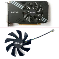 NEW 85MM T129215SH DC12V 4PIN Cooling Fan for Zotac GeForce N1060IXOC 6GD GTX 1060 3GB Mini ITX Graphic Card GPU FAN