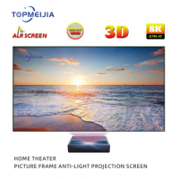 150 Inch T-Prism Fixed Frame UST ALR CLR Ambient Light Rejecting projector screen with frame For VAVA 4K Laser Projector