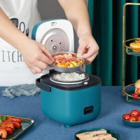 Mini Electric Rice Cooker Intelligent Automatic Household Kitchen Cooker 1-2 People Small Electric Rice Cookers 1.2L