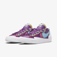 NIKE 耐吉 BLAZER LOW SACAI KAWS 三方聯名 限量 低筒 紫色(DM7901-500)