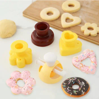 DIY Creative Donut Mold Doughnuts Cutter Desserts Cookie Bread Cutting Maker Cake Decorating Tools Kitchen Baking Accessories