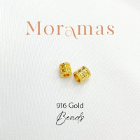Moramas TUBE Beads 916 Gold/ Bead BAMBOO Emas 916 #Xiao Man Yao #Small Waist