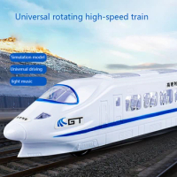 LED Simulation High-speed Railway Train Toys for Child Electric Sound Light Train EMU Model Puzzle Boys Car Toy Gift