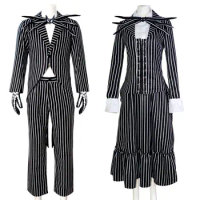 Anime Sally Jack Cosplay Costume Dress Suit Nightmare Christmas Shirt Pants Halloween Party Tops Set Carnival Stage Role Play