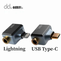 DDHiFi TC44A Type-C/Lightning to 4.4mm HiFi Audio Adapter USB Converter For Android/iPhone Hi-res DAC 32bit/384kHz DSD 256