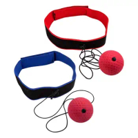 Boxing Reflex Ball Headband Reflex Ball on String with Headband Adjustable for Exercise Mma Home Gym Workout Sports Trainer