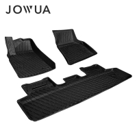 【JOWUA】特斯拉 TESLA Model Y 立體耐磨腳踏墊 三件組(保護網 防泥沙 防灰塵 防水)