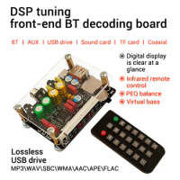 Bluetooth DSP Tuning Wireless Adapter USB DAC Audio Decoder Board BP1048B2 MP3 WAV WMA For AMP