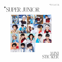 MINI STIKER SUPER JUNIOR SMCU (ISI : 18 PCS) STICKER CHROMO TRANSPARAN HOLOGRAM KPOP IDOL KOREA PREM