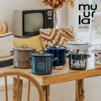 芬蘭進口Muurla琺瑯鍋搪瓷鍋雙耳鍋燉煲家用燃氣燉鍋湯鍋北歐鍋具