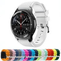 20mm 22mm Band for Samsung Galaxy Watch 5/6/4/3/46mm/active 2/Gear s3 Frontier/Sport silicone bracelet Huawei GT 4/3/2/2E strap