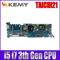 TAICHI21 original Notebook Mainboard I5-3th I7-3th CPU 4GB RAM for ASUS TAICHI21 Laptop Motherboard