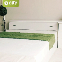 【YUDA 生活美學】純白色 雙人5尺 收納床頭箱/床頭櫃(床頭箱/床頭櫃)