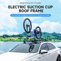 FOVNO Bike Rack for Car Electric Handstand Suction Roof Top Bike Carrier MTB Road Car Carry Bicycle Racks Cycling Tools