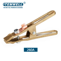 260A Brass Material A Shape Ground Welding Earth Clamp for Welding Machine New