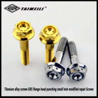4pcsTitanium alloy screws GR5 flange head punching small hole m8x35mmm8x40mm modified repair Screws
